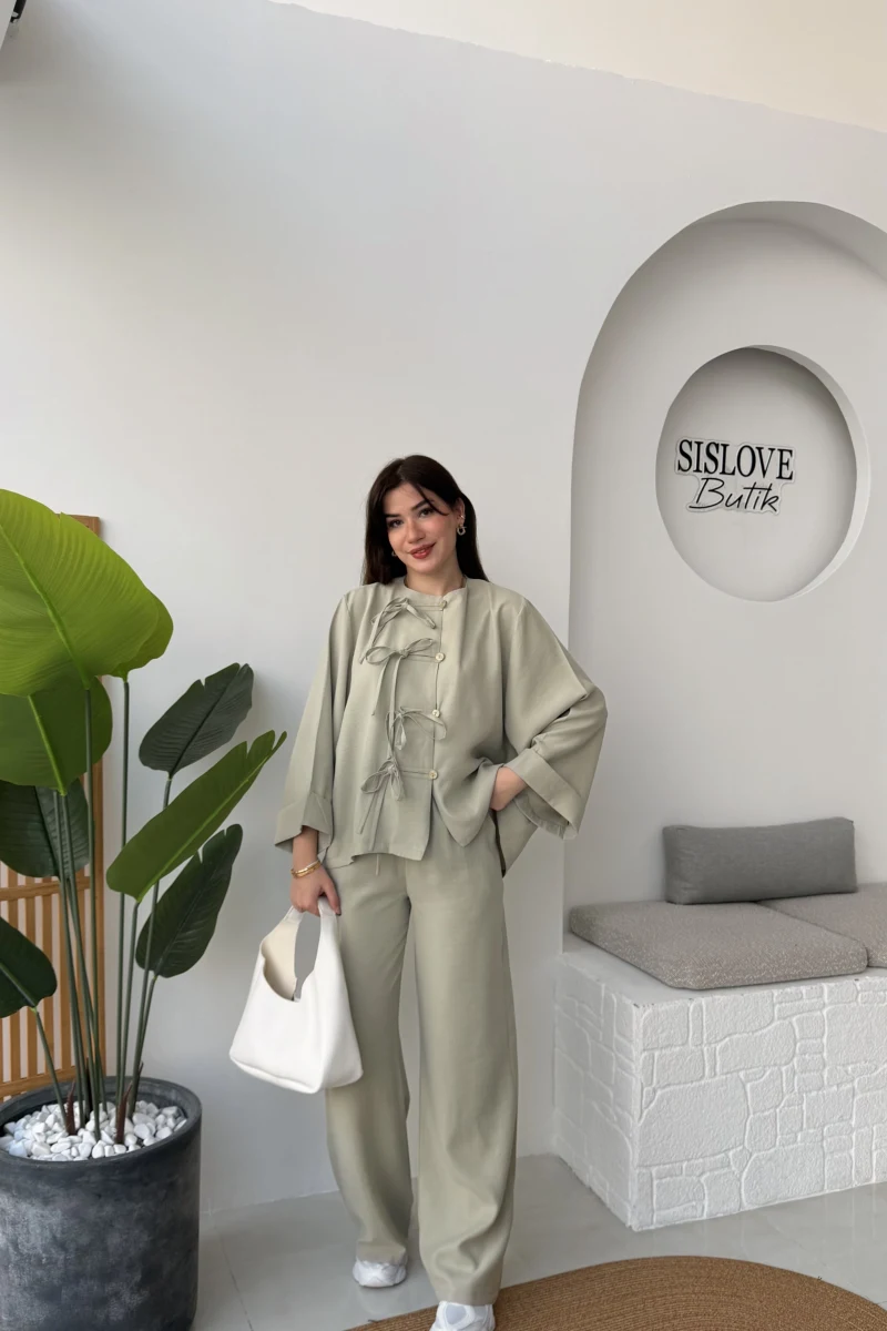 Bennet Serisi Modal Takım - Mint - Kod: 8678