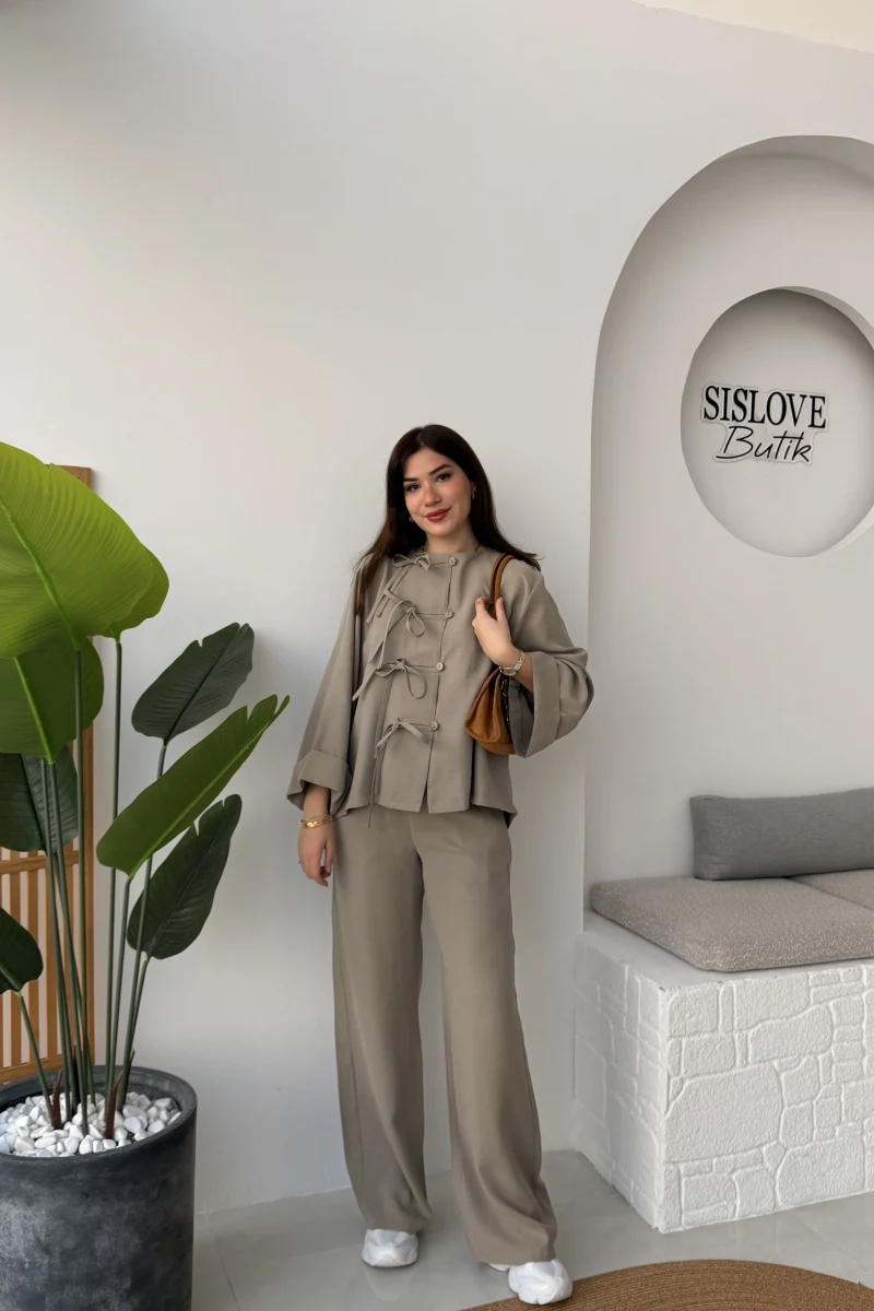 Bennet Serisi Modal Takım - Vizon - Kod: 8678