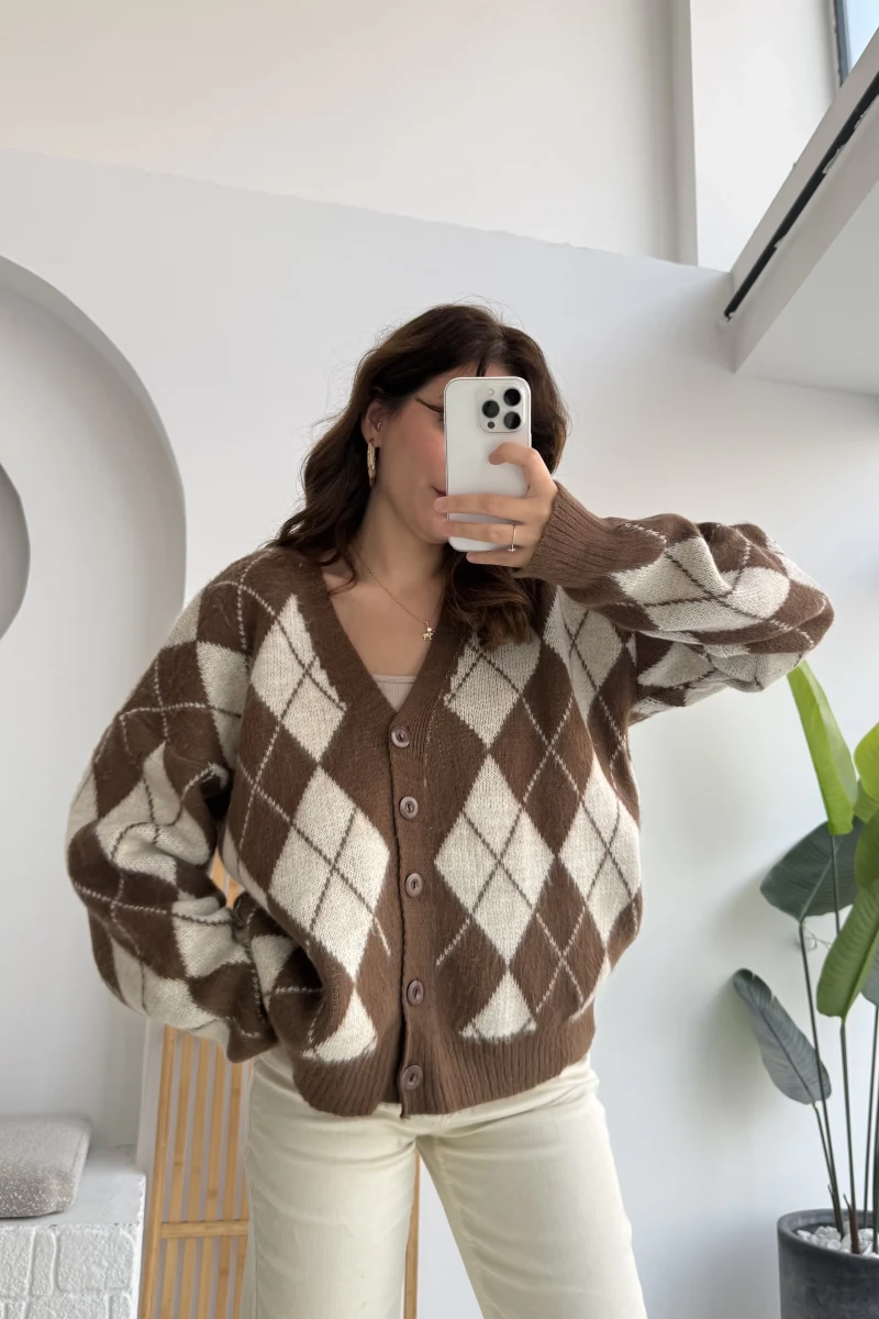 Bitter Baklava Salaş Hırka - Bej