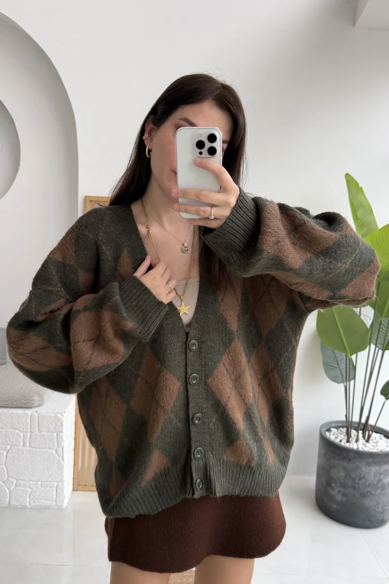 Bitter Baklava Salaş Hırka - Haki