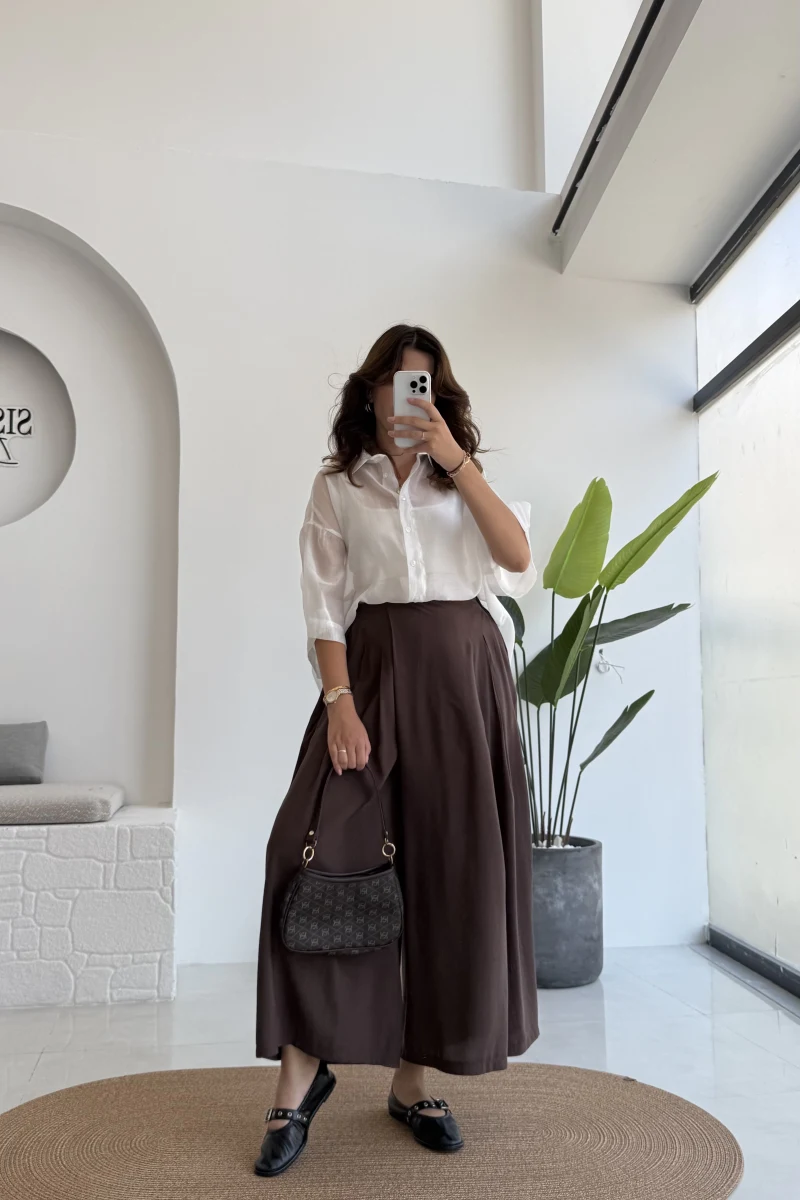 Blanca Astro Tensel Pantolon - Kahve - Kod: 51204