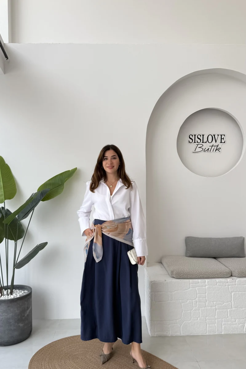 Blanca Astro Tensel Pantolon - Lacivert - Kod: 51204