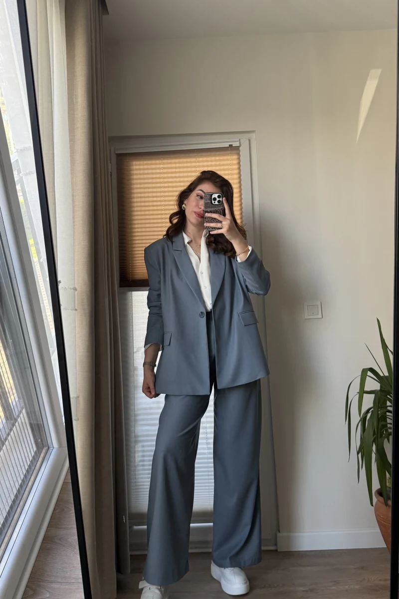 Blazer İndigo Takım