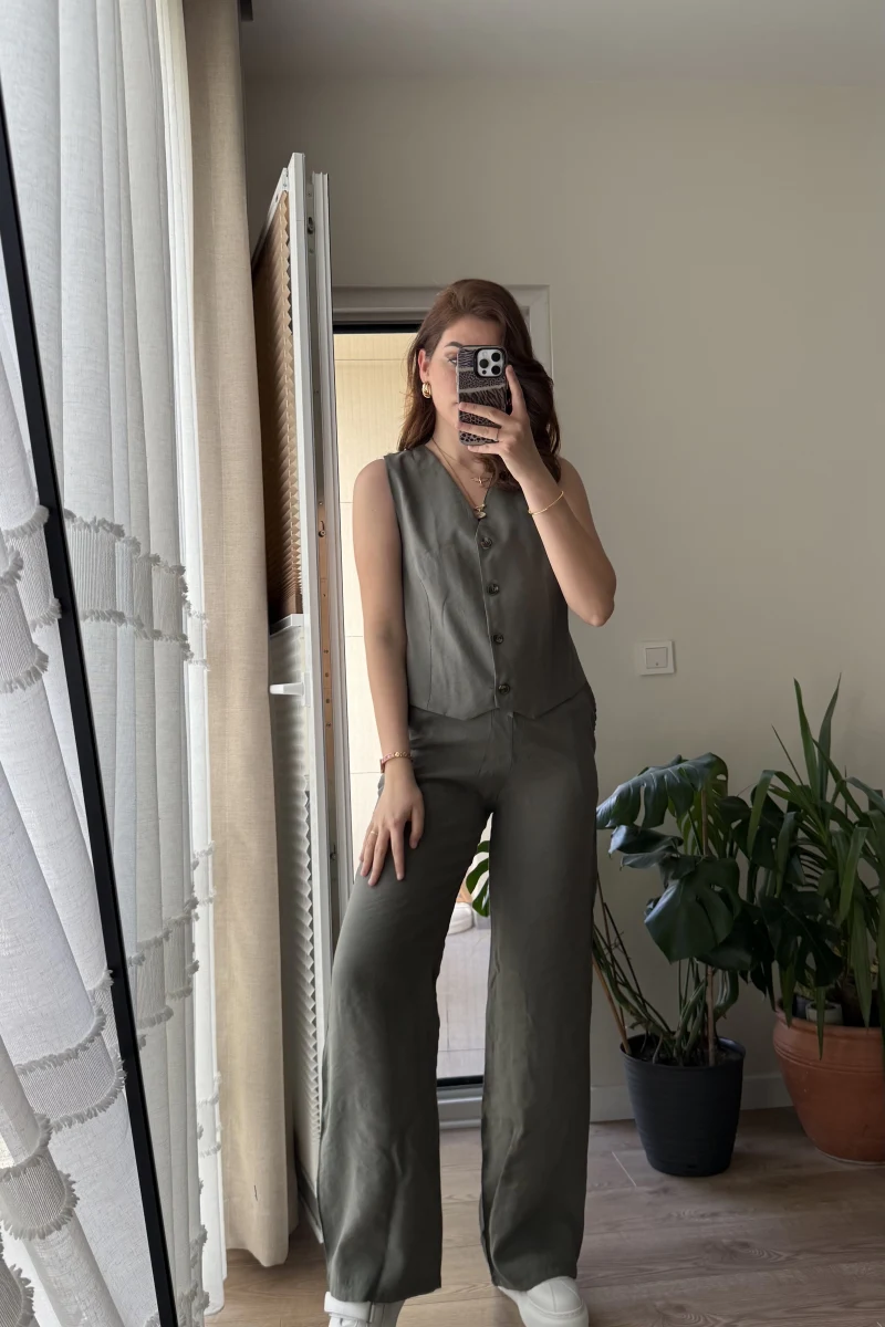 Captive Yelekli Haki Takım