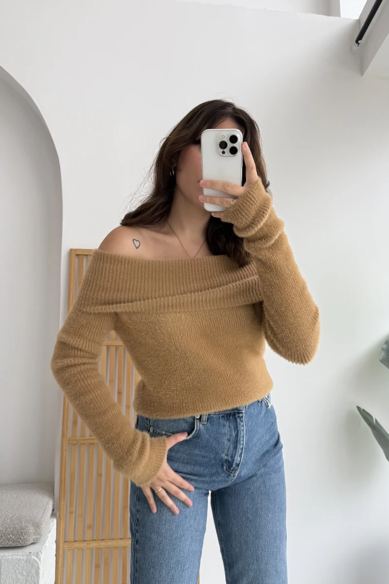 Caterina Madonna Yaka Kazak Camel Kod: 25040