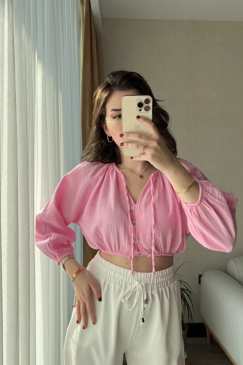 Cedriic Beli Lastikli Bluz