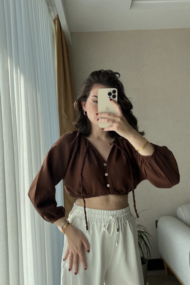 Cedriic Beli Lastikli Bluz