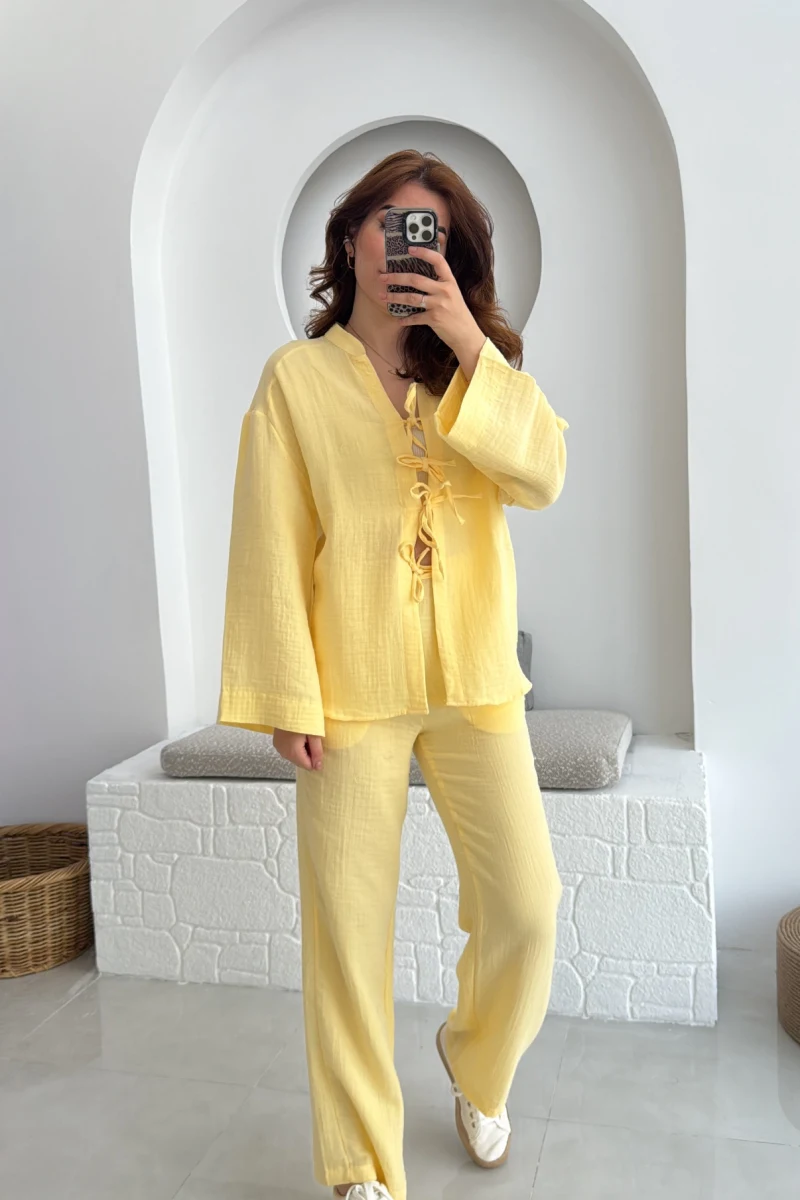 Colmar Müslin Pamuk Takım Sarı