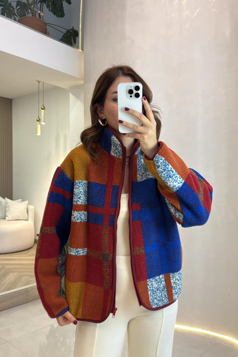 Colorful Polar Hırka - Kod: 6092