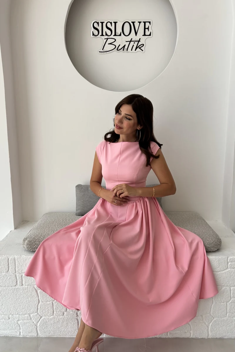 Daphne Elbise - Pembe - 2596