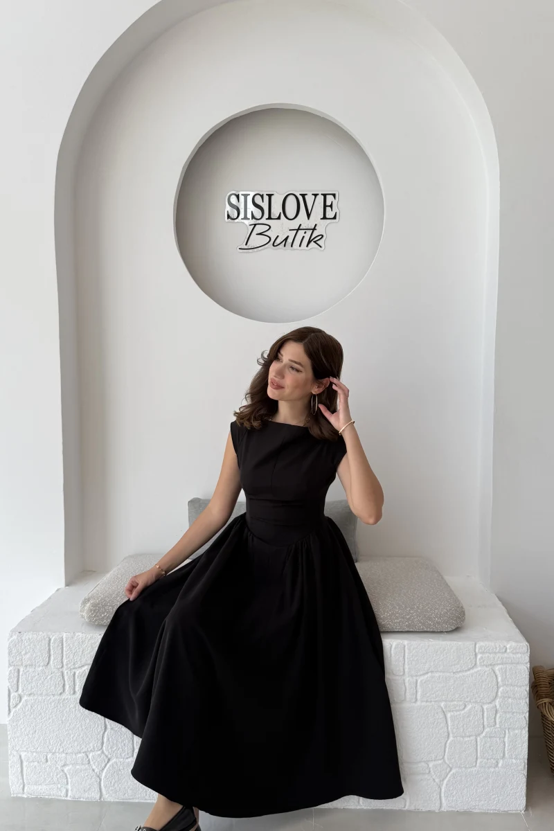Daphne Elbise - Siyah - 2596