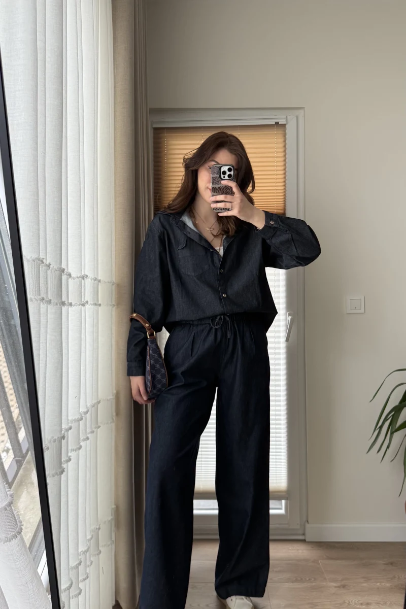 Denim Gömlek Pantolon Takım (NO:4)