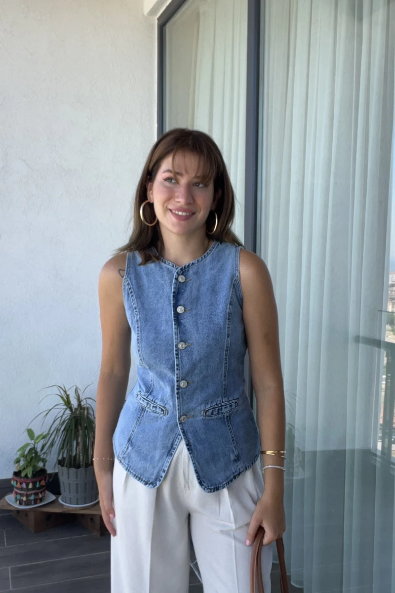Denim Yelek