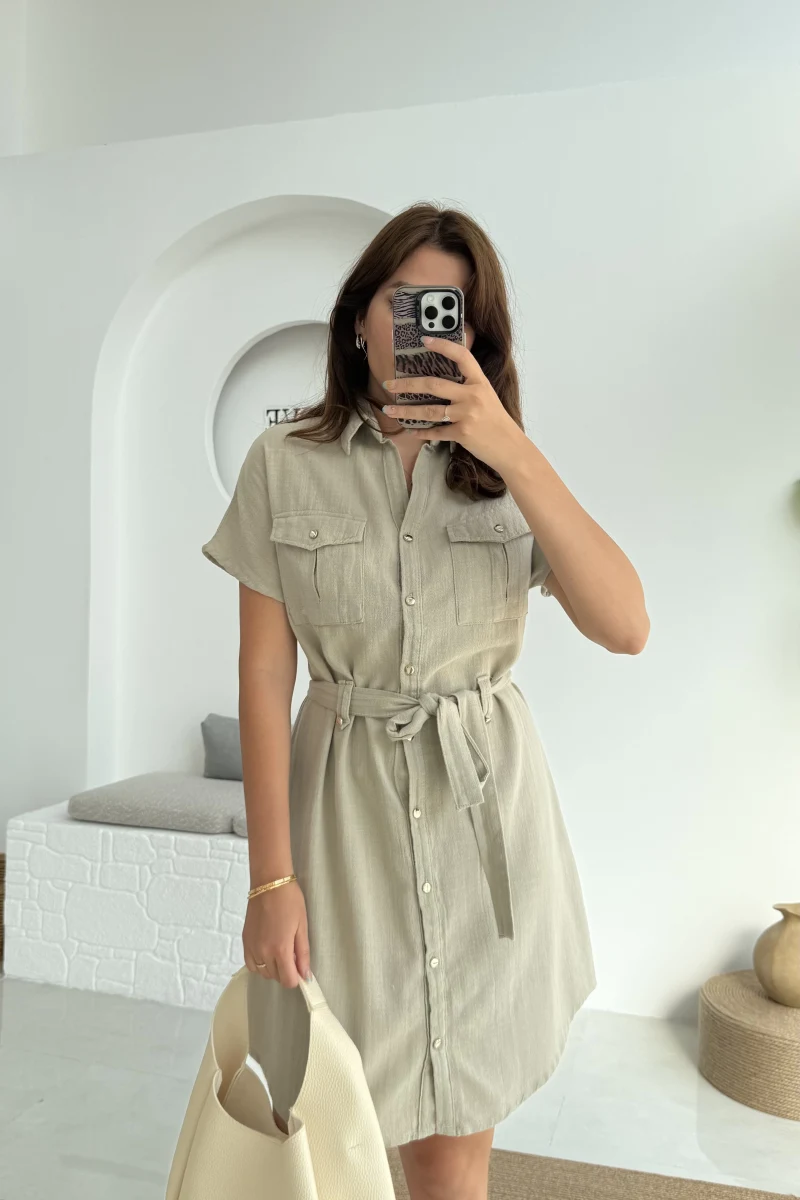 ELBİSE Flam Elbise - Mint