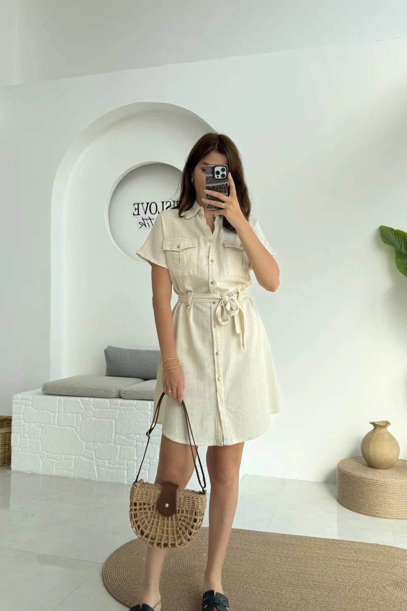 ELBİSE Flam Elbise - Taş