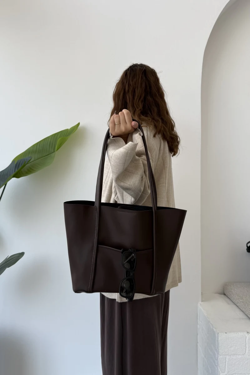 Elena Yavrulu Çanta - Kahve