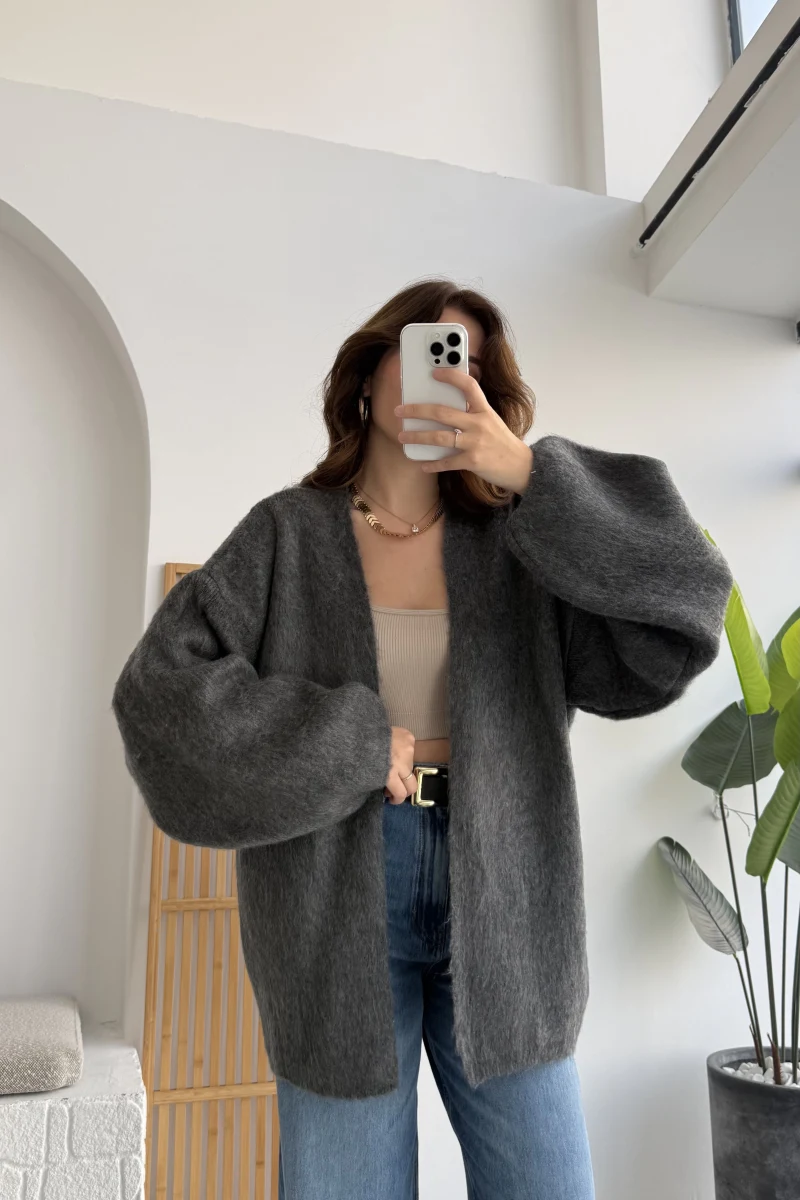 İsla Yün Hırka - Antrasit