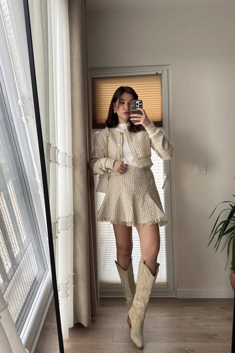 CEKET İspanyol Serisi Gold Düğme Detay Tüvit