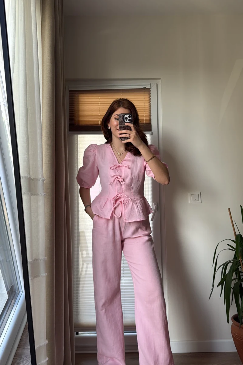 Levu Bağlamalı Takım - PEMBE