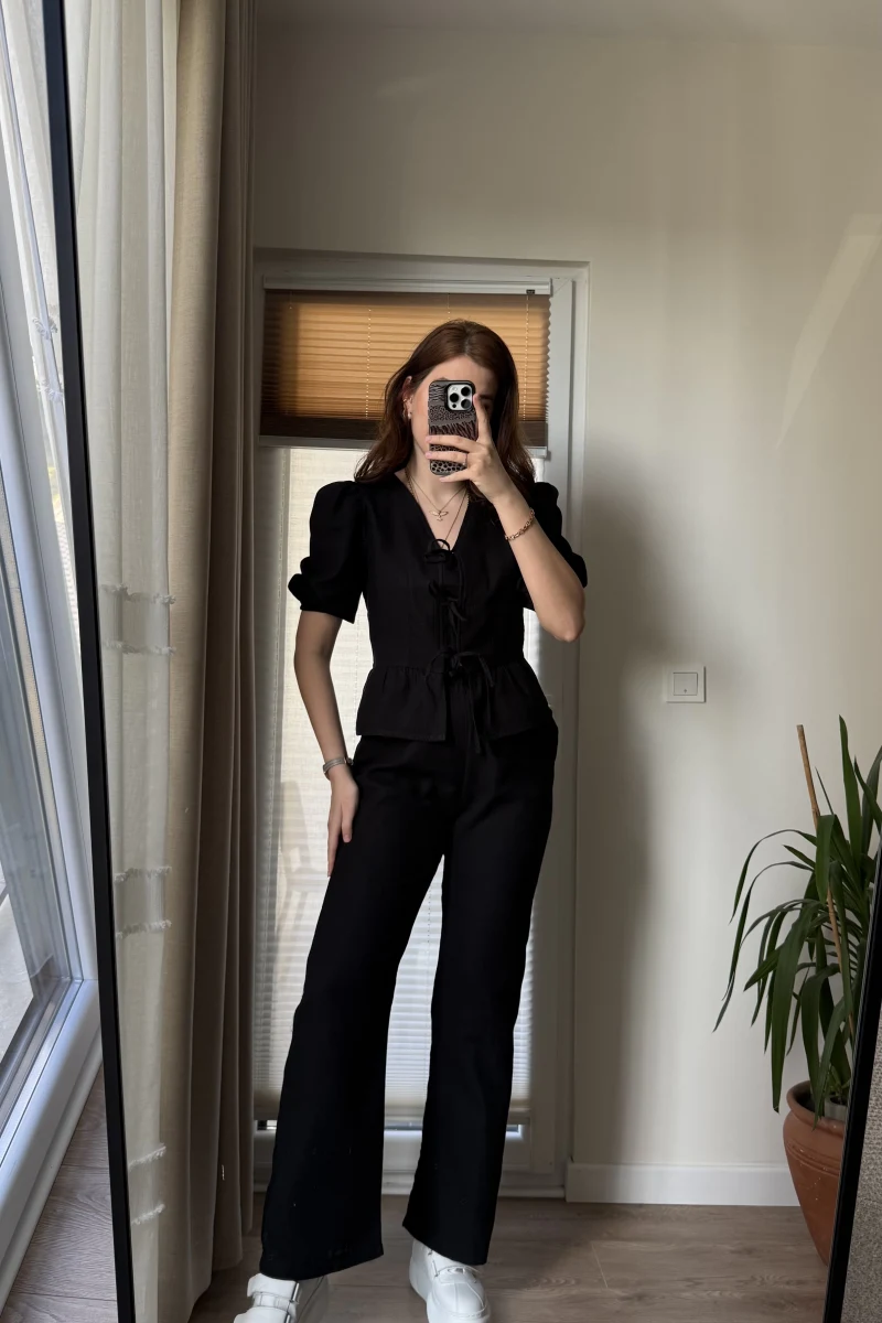 Levu Bağlamalı Takım - SİYAH