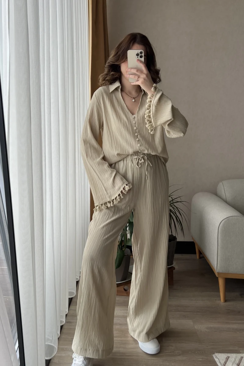 Libby Gofre Krem Takım