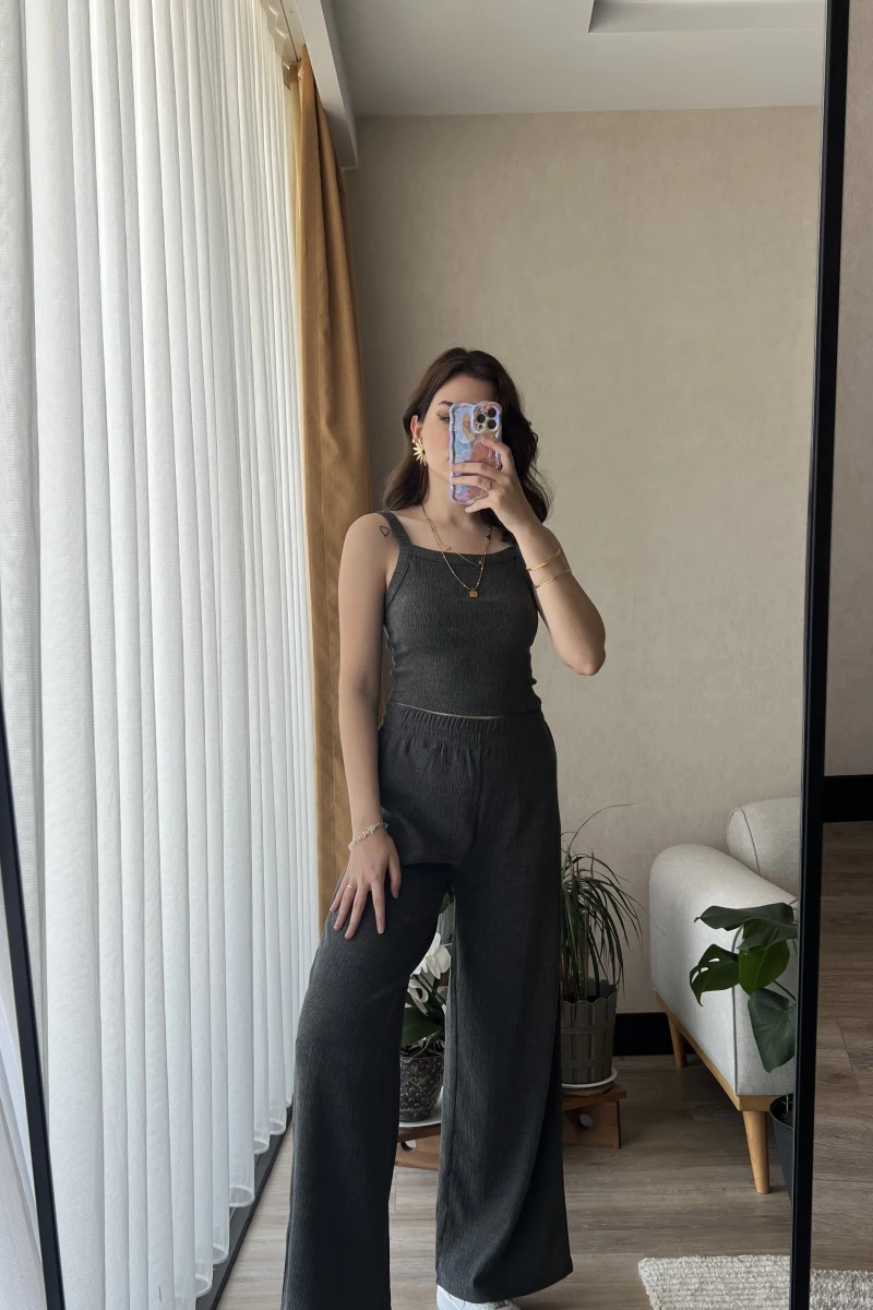 Maly Antrasit Pantolon