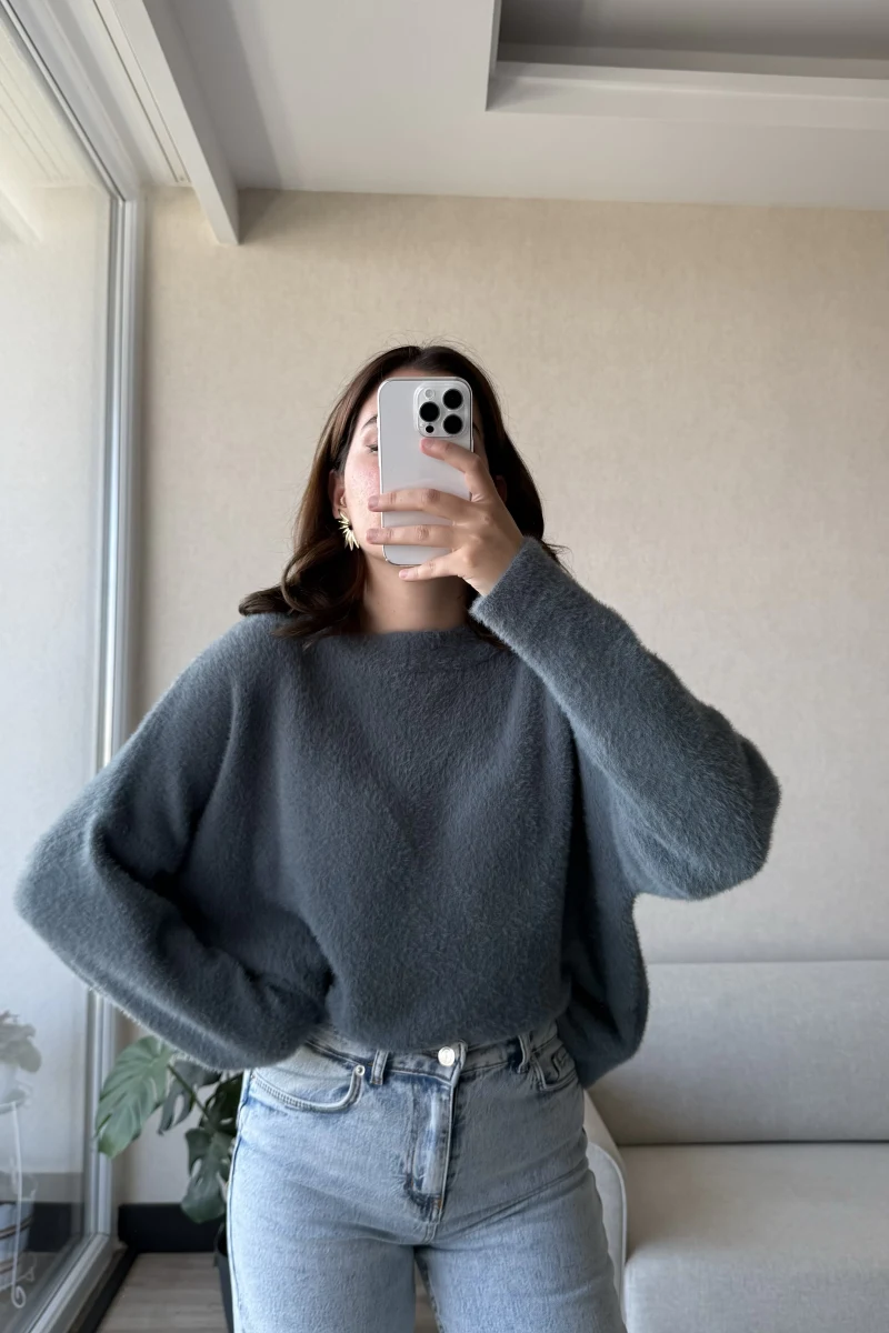 Mars Yumoş Triko Kazak Yeşil Tonları