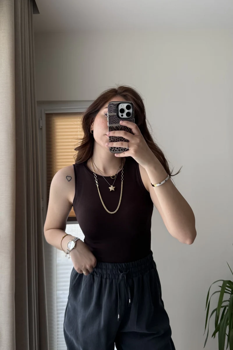 Massi Sıfır Kol Acı Kahve Body