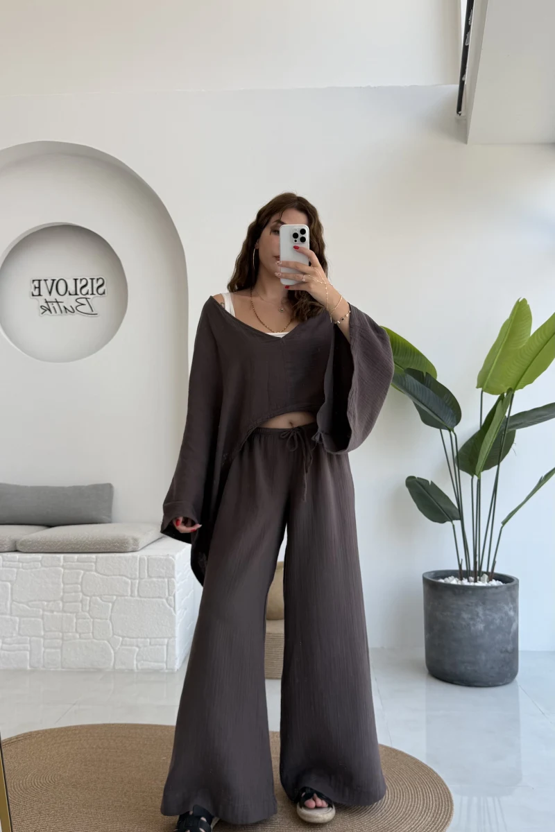 Merida Panço - Pantolon Takım - Kahve - 43004 - 43104