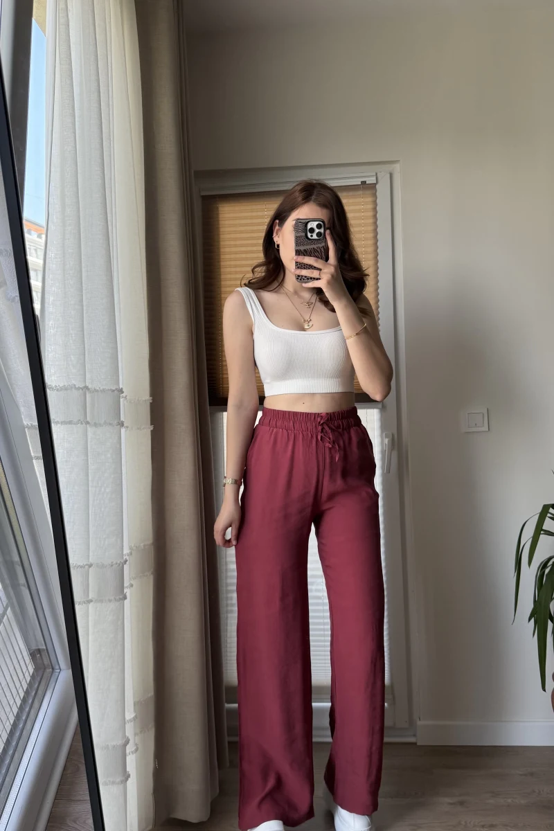 Modal Palazzo Bordo Pantolon - 1097