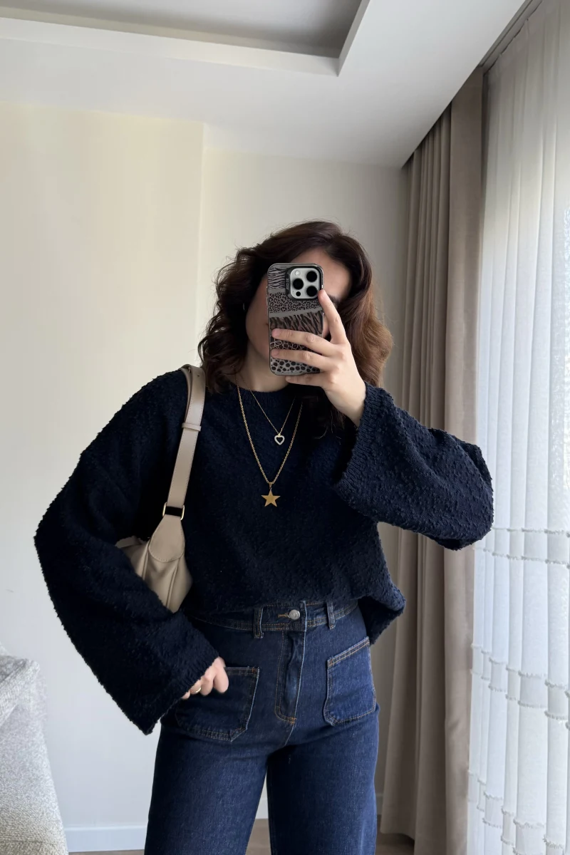 MSD Oversize Kazak Lacivert