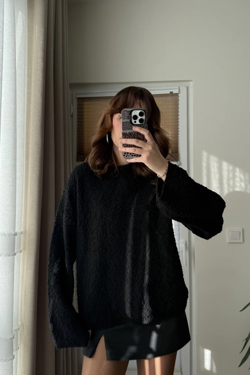 MSD Oversize Kazak Siyah