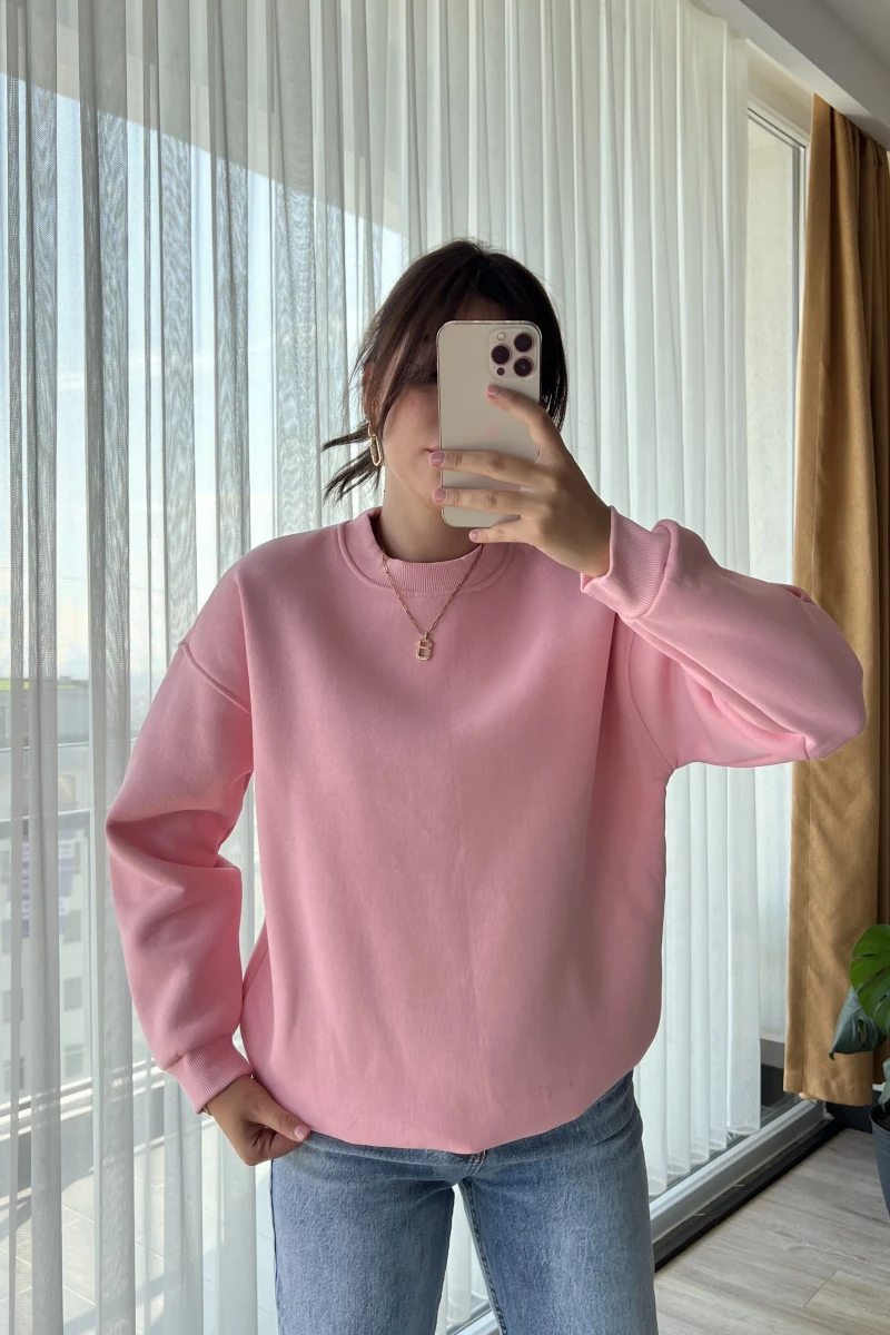 Neale Oversize Pembe Sweat