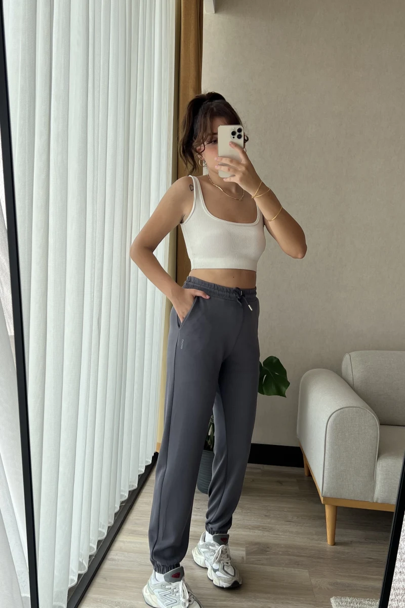 Oys Modal Gri Eşofman Altı