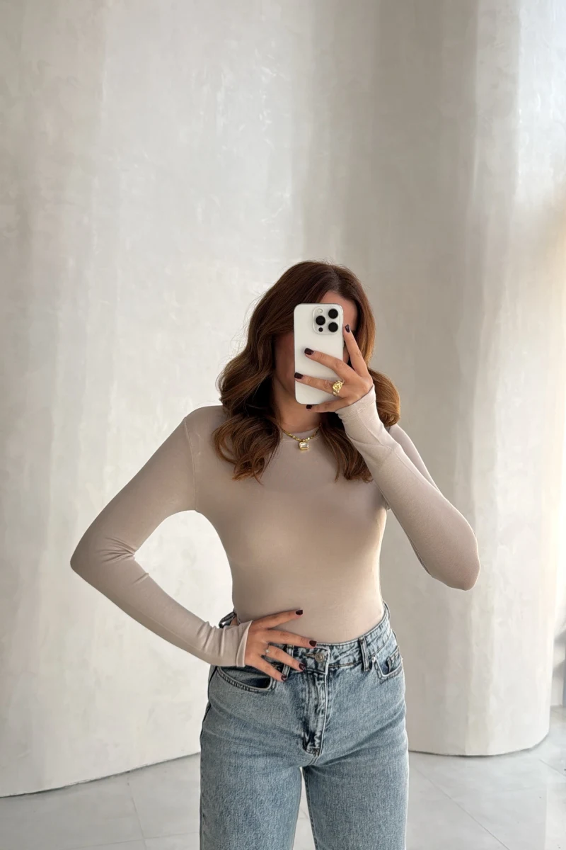 Oys Parmak Geçmeli Body - Taş