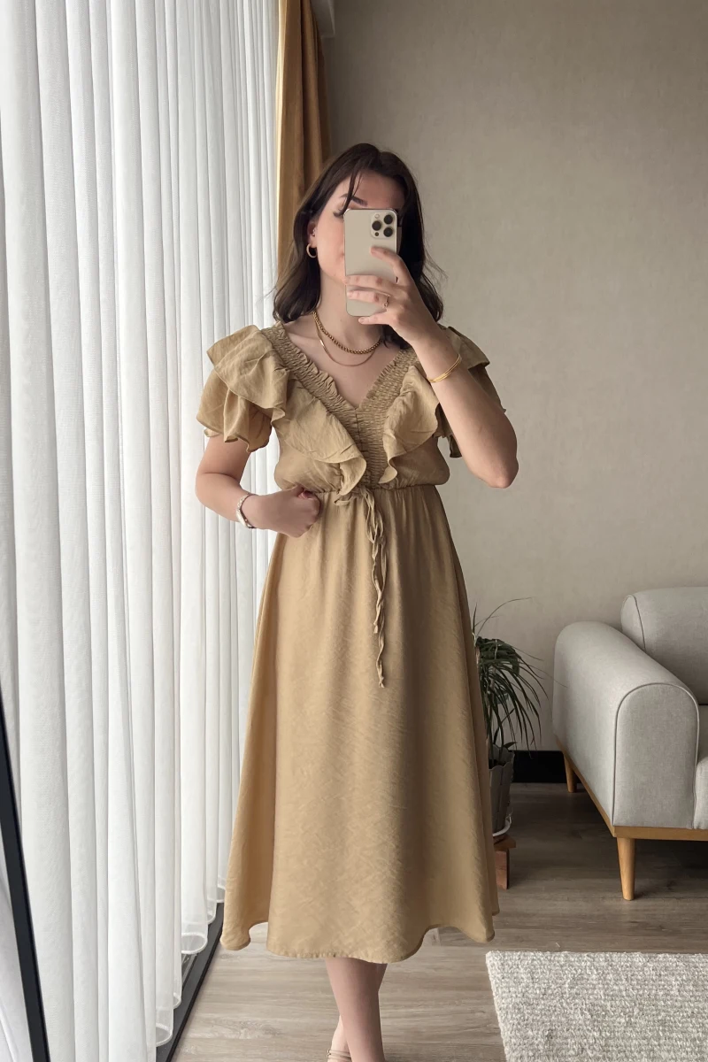 Pamela Volanlı Elbise