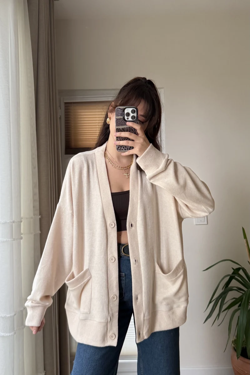 Pamuk Kumaş Melanj Hırka (1782)