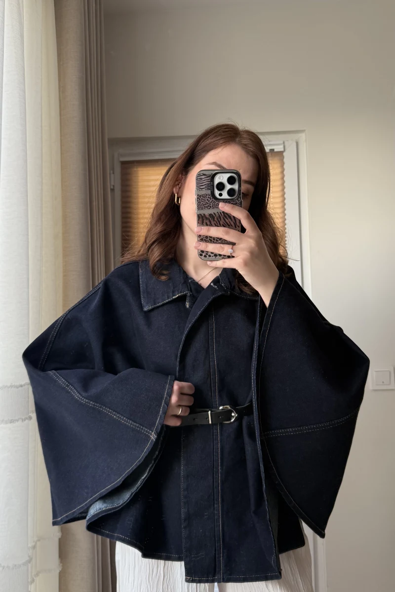 Panço Kot Koyu Mavi Kemerli