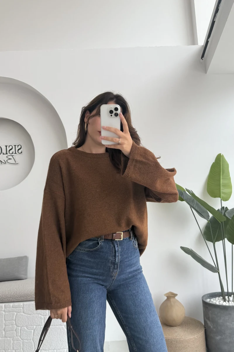 PİNTEREST KAZAK KAHVERENGİ