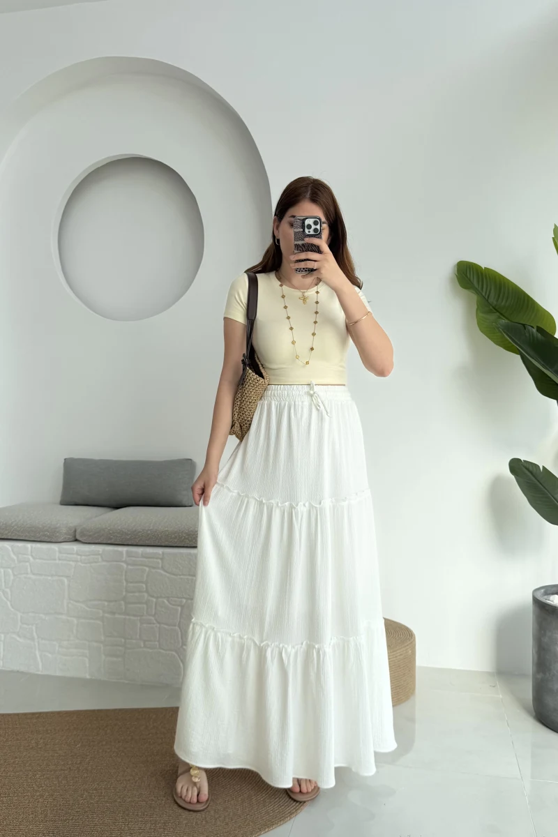 Pinterst Etek Astarlı Beyaz