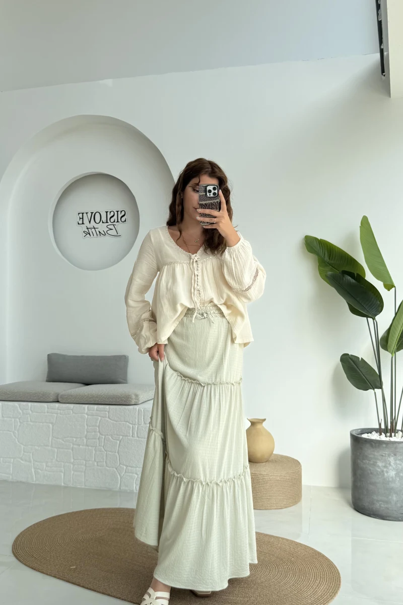 Pinterst Etek Astarlı Su Yeşili