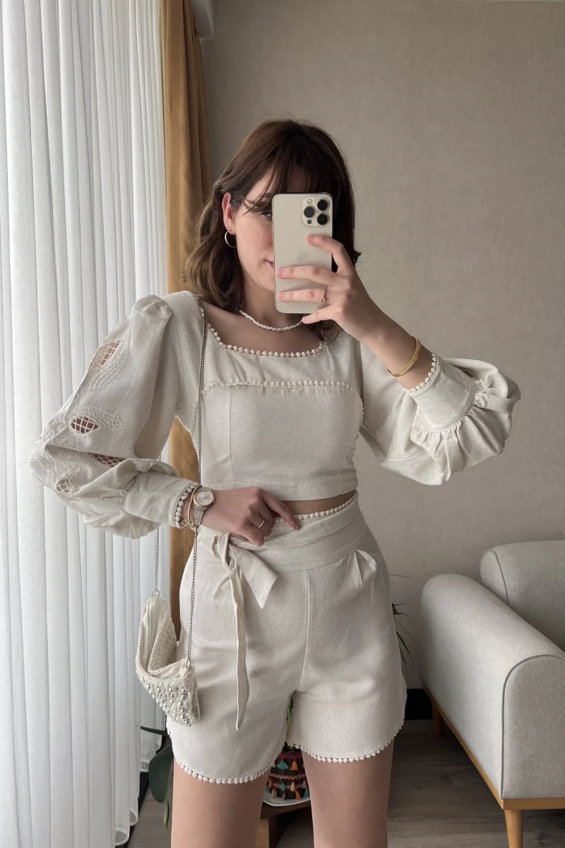 Poew Keten Şortlu Takım