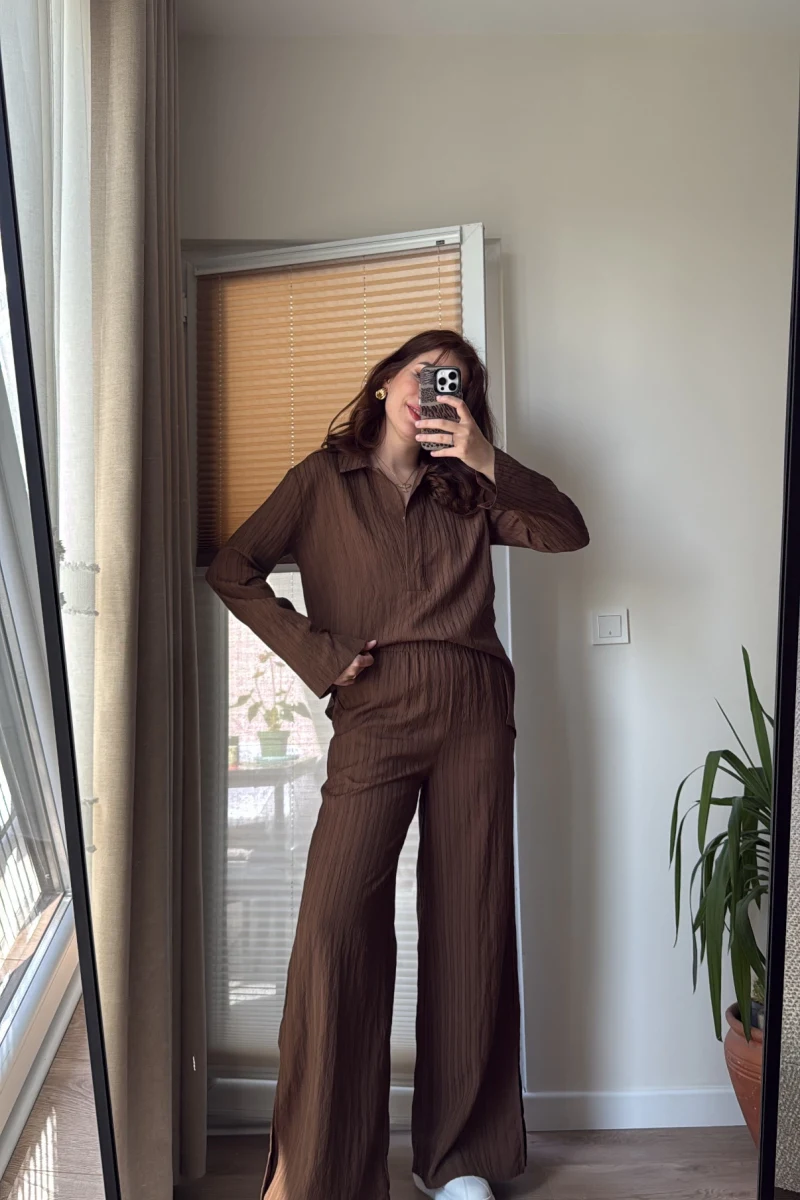 Polo Yaka Takım Acı Kahve (6016)