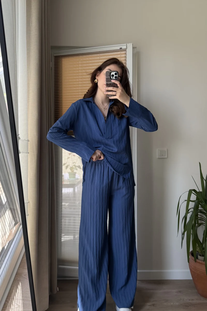 Polo Yaka Takım Lacivert (6016)