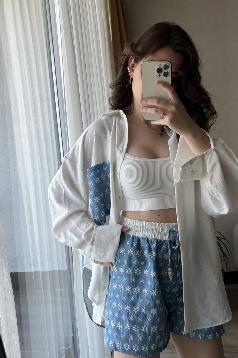 PREMİUM NAKIŞ DETAY ŞORT