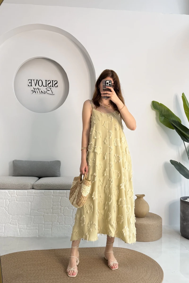 ELBİSE Püskül Elbise - Haki - 3060