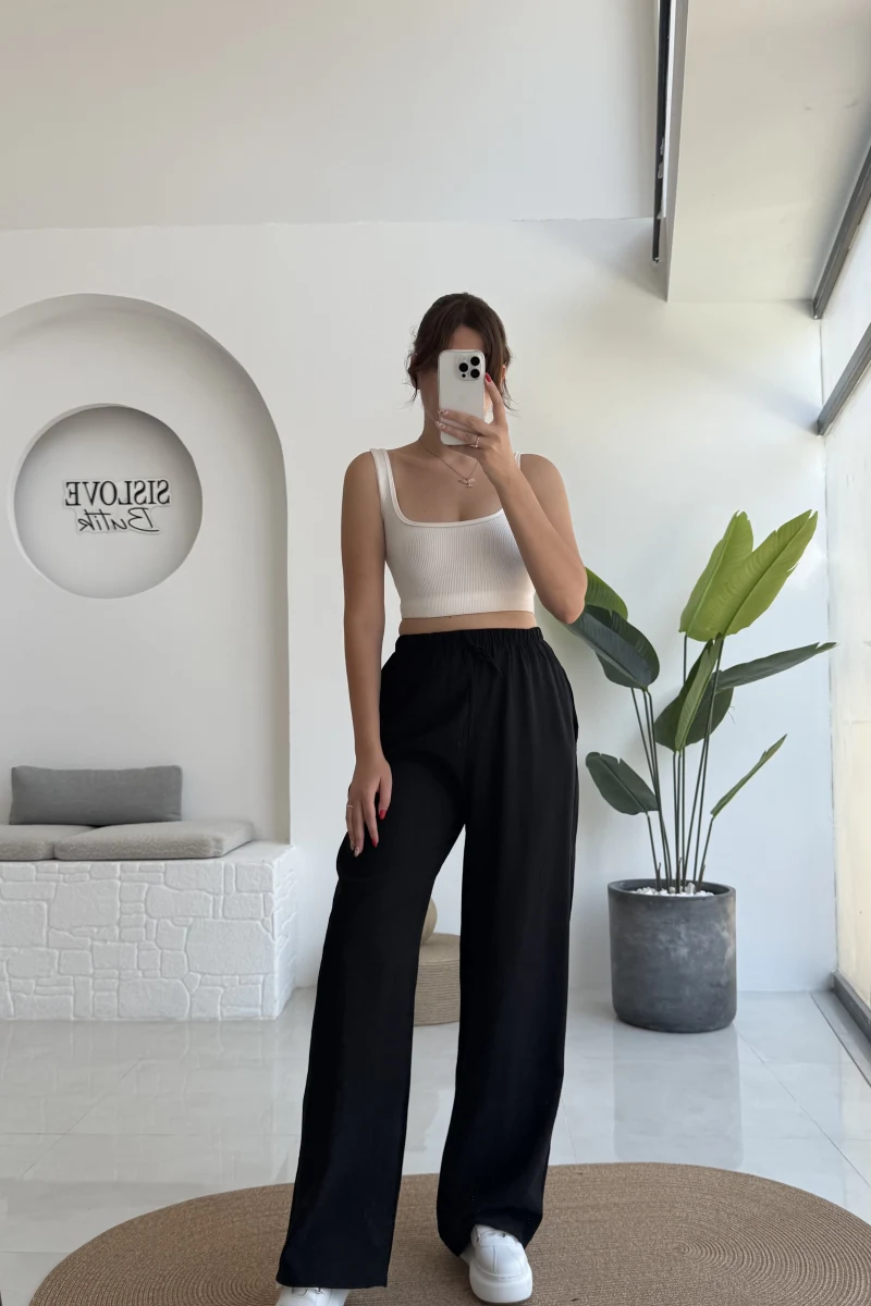 Raya Cepli Pantolon - Siyah