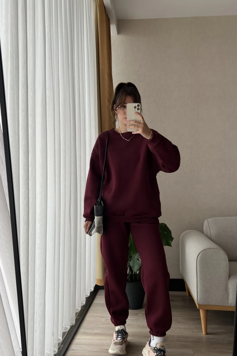 Ross Bisiklet Yaka Bordo Takım İçi Şardonlu