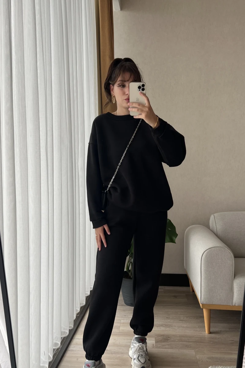 Ross Bisiklet Yaka Siyah Takım İçi Şardonlu