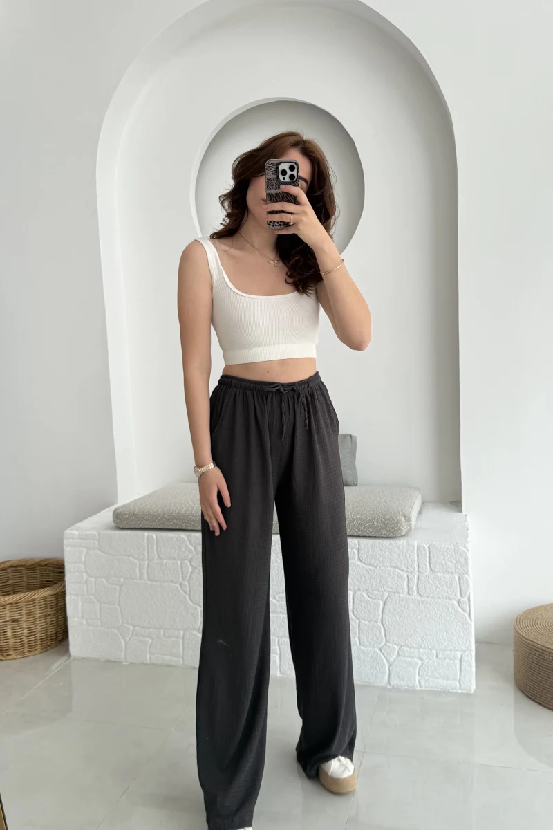 Ru Bürümcük Pantolon Antrasit - 4023